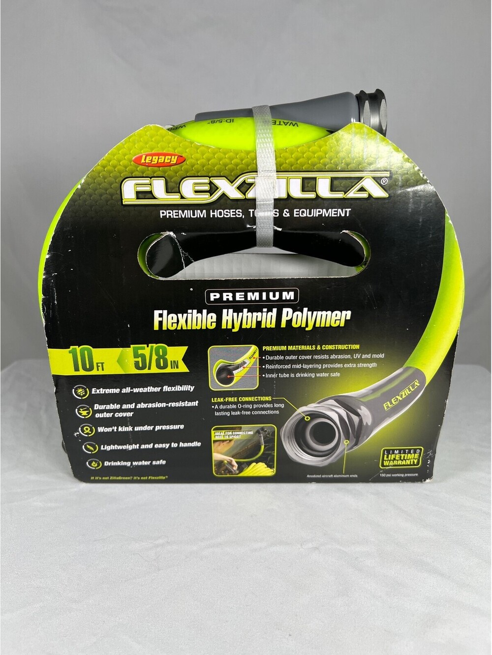 Flexzilla 10 Ft x 5/8 In SwivelGrip Garden Lead-In Hose ZillaGreen